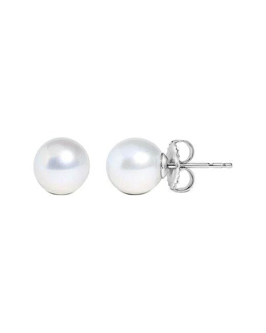 Haus of Brilliance White 14K Stud Earrings