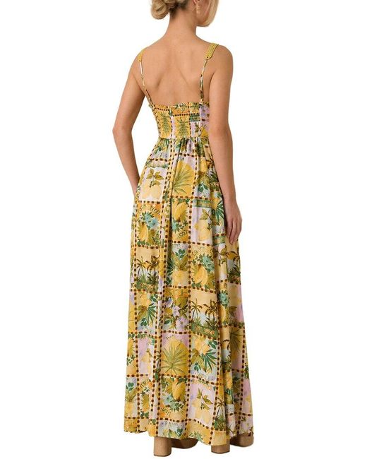 AMINA GLAM Green Maxi Dress