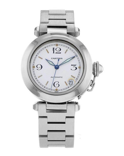 Cartier Gray Pasha C Watch (Authentic Pre-Owned) for men