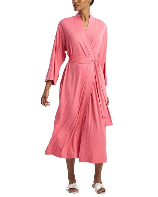 Natori Pink Soothe Rib Robe