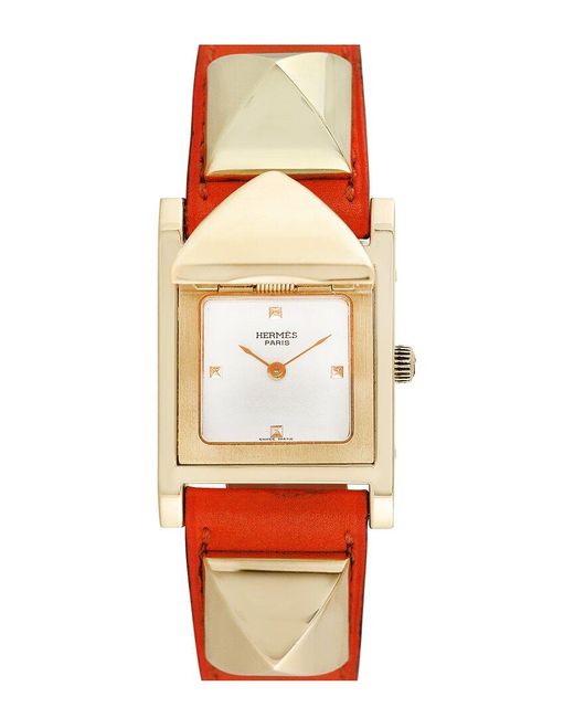 Hermès Orange 2000S Medor Watch (Authentic Pre-Owned)
