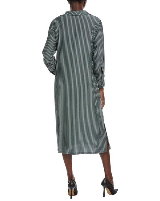 Akris Green Silk Midi Dress