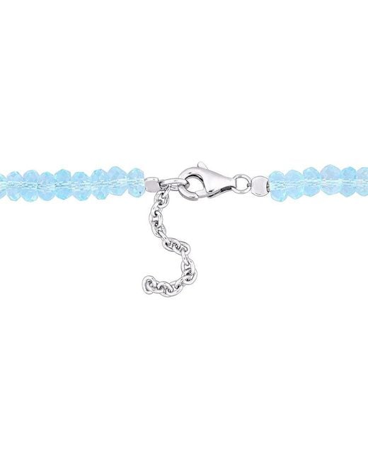 Rina Limor Blue 11.01 Ct. Tw. Sky Topaz Beaded Bracelet