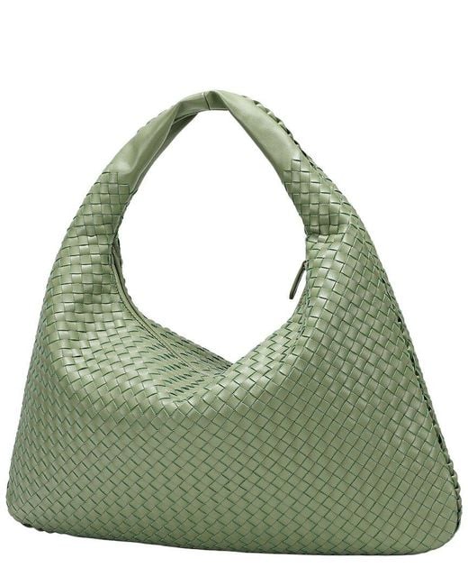 Tiffany & Fred Paris Green Leather Tote