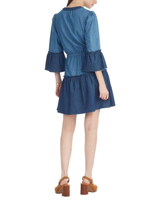 Draper James Blue Avery Shirtdress