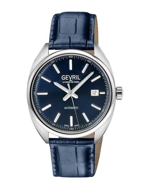 Gevril Blue Five Points Watch for men