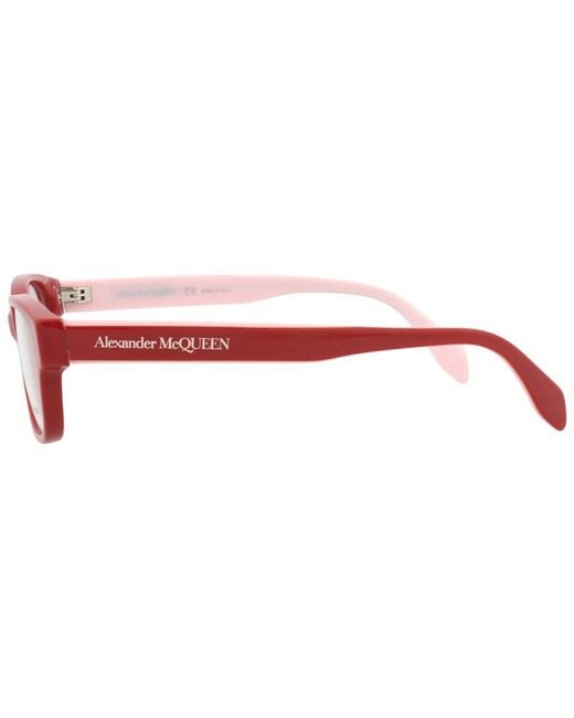 McQueen Red Am0344O 53Mm Optical Frames