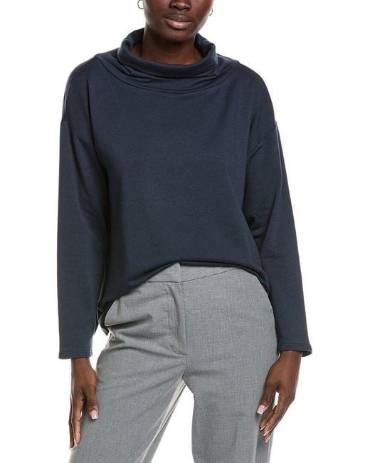 Eileen Fisher Blue Funnel Top