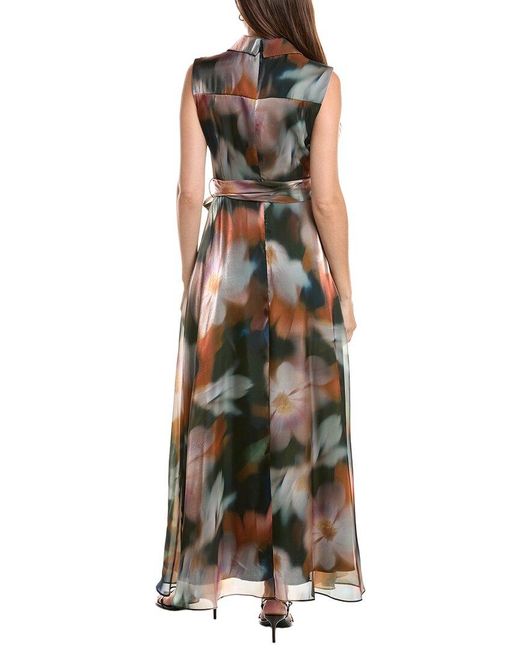 Julia Jordan Brown Printed Maxi Dress
