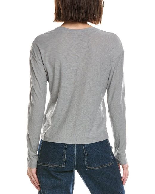 James Perse Gray Boxy T-Shirt