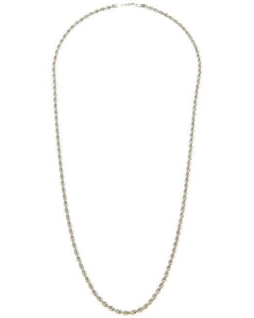 Italian Gold Metallic 14K 3.3Mm Hollow Rope Necklace