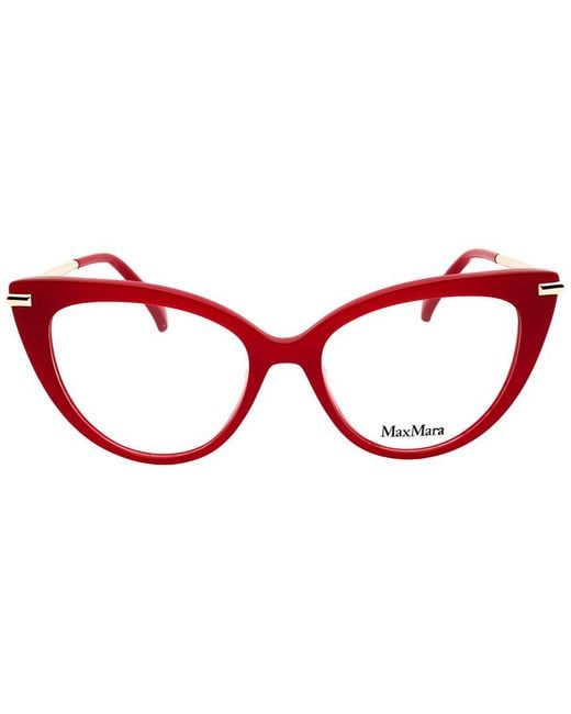 Max Mara Red 52Mm Optical Frames