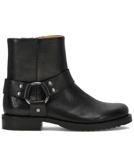 Frye Black Veronica Flex Harness Leather Bootie