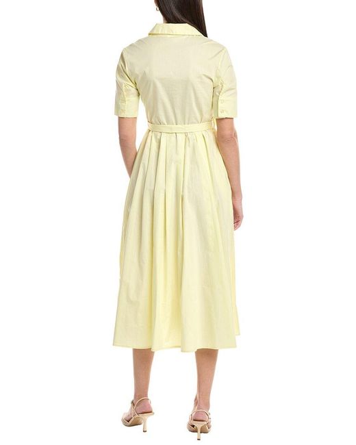 To My Lovers Yellow Maxi Shirt Dress