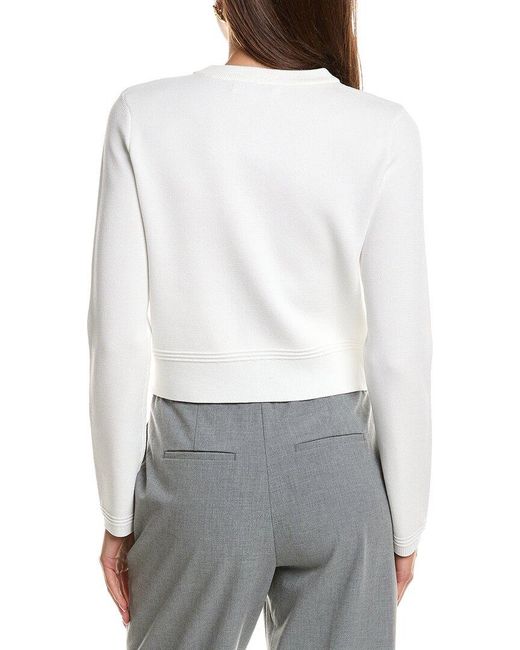 English Factory White Bow Detail Cardigan