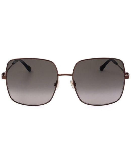 Jimmy Choo Brown Jimmy Choo Square Sunglasses