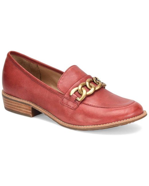 Söfft Red Nevara Leather Loafer