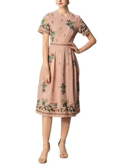 Adele Berto Natural Midi Dress