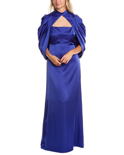 THEIA Blue Carrie Gown