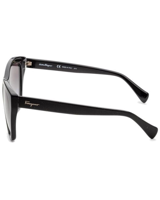 Ferragamo Black Sf957s 56mm Sunglasses