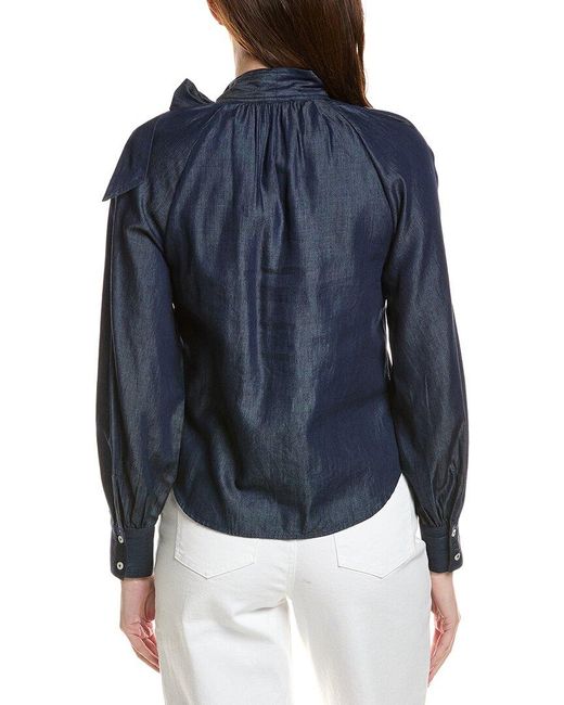 Cece Blue Blouse