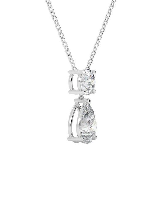 VOWE White 14K 1.50 Ct. Tw. Lab-Grown Diamond Necklace