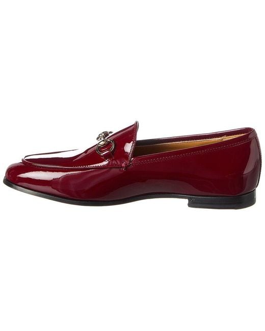 Gucci Red Horsebit Patent Loafer