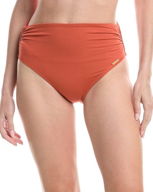 Vince Camuto Red Convertible High-Waist Bikini Bottom