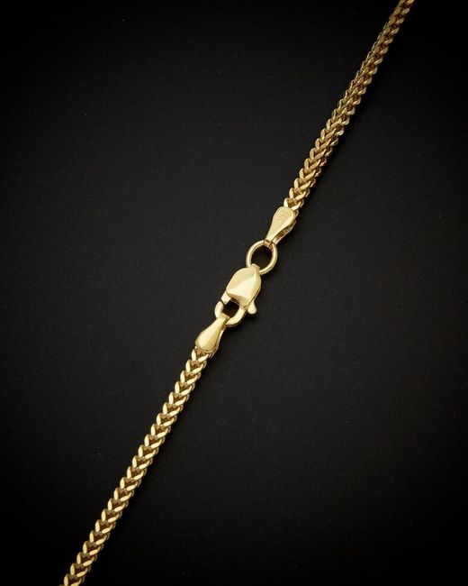 Italian Gold Black 14k Link Necklace