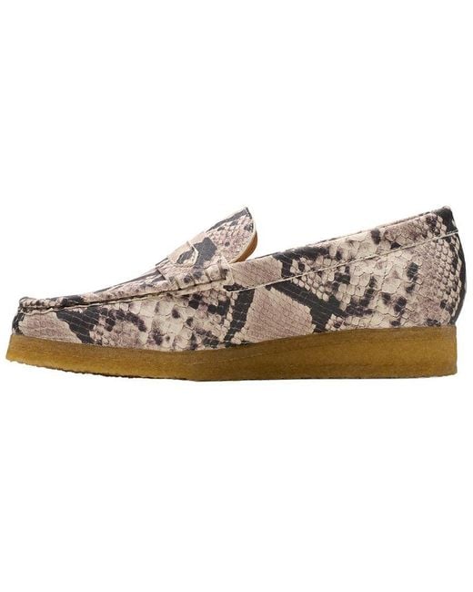 Clarks White Wallabee Leather Loafer