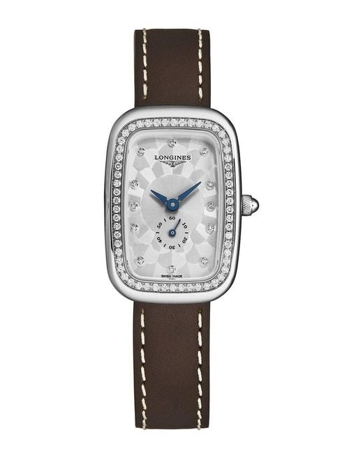 Longines Gray Equestrian Diamond Watch