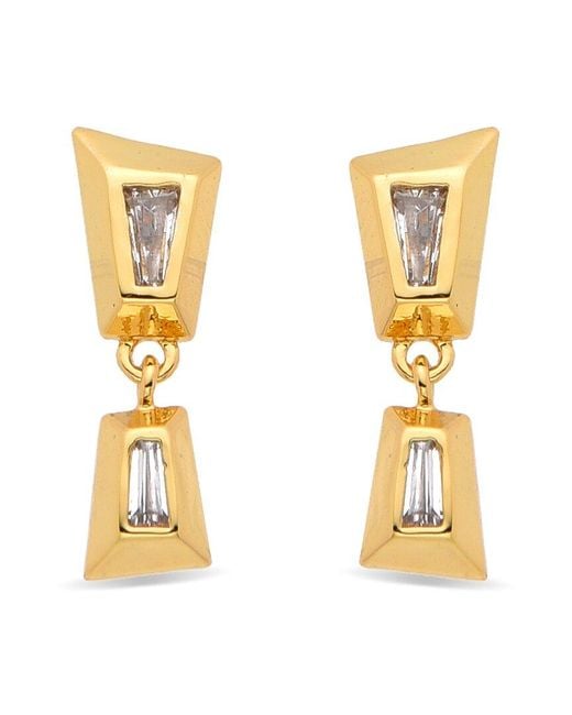 Eye Candy LA Metallic Drop Earrings
