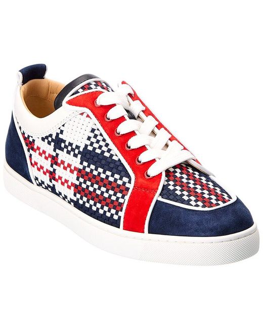 Christian Louboutin Louis Orlato Suede Sneaker in Blue for Men Save 17% Mens Trainers Christian Louboutin Trainers 
