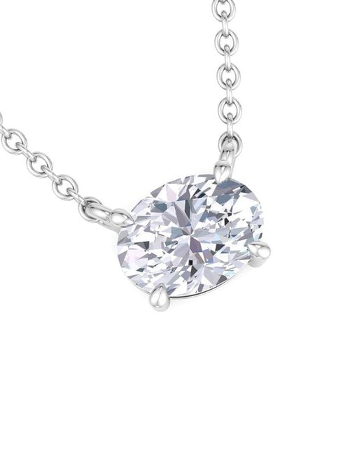 Lab Grown Diamonds White 14k 2.00 Ct. Tw. Lab-grown Diamond Solitaire Pendant