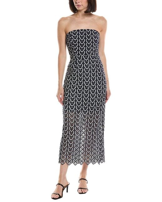 MILLY Multicolor Kait Midi Dress