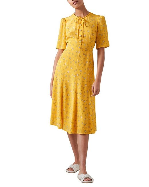 L.K.Bennett Yellow Montana Dress