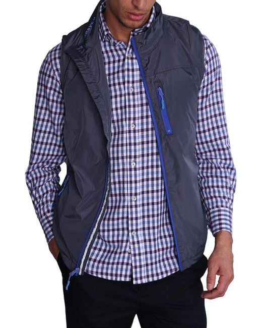 Tailorbyrd Fleecelined Performance Vest in Charcoal (Blue) for Men Lyst