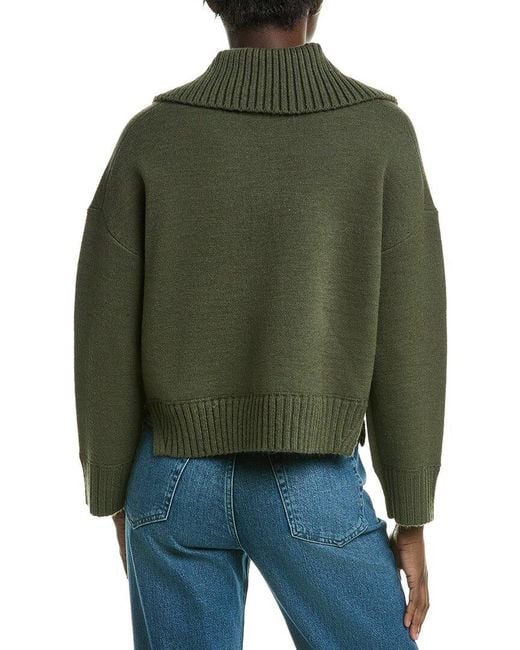 Design History Green Sailor Collar Sweater