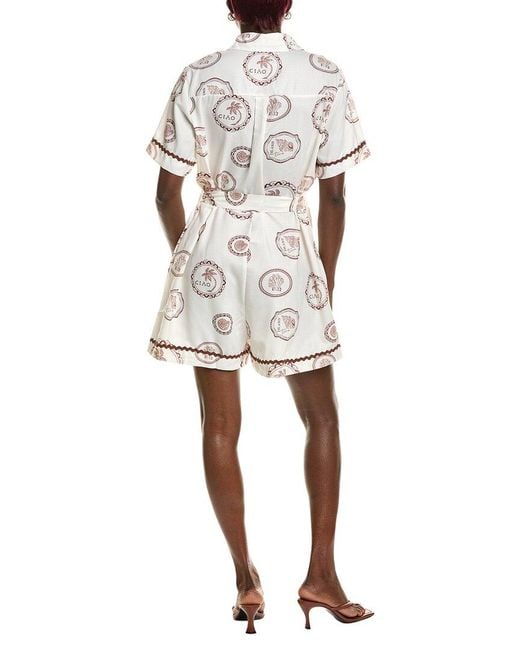 AMINA GLAM White Romper