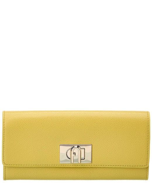 Furla Yellow 1927 Leather Continental Wallet