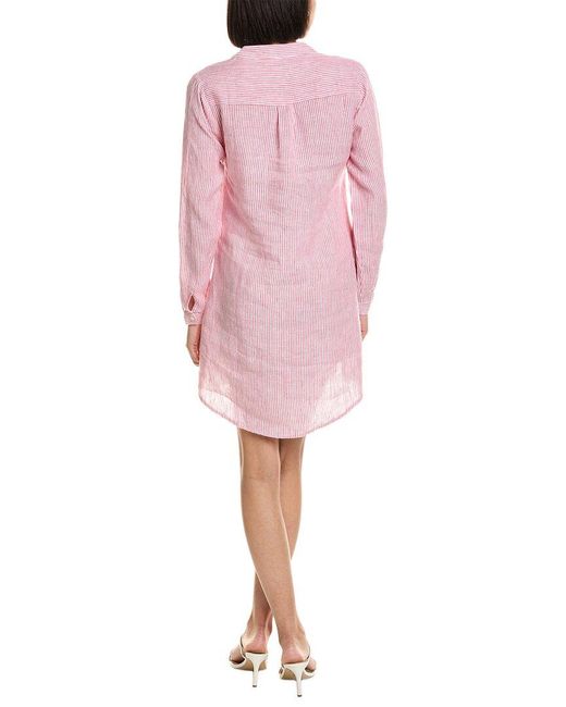 HIHO Pink Bananakeet Linen Tunic Dress