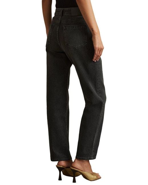 Reiss Black Selin Straight Leg Jean