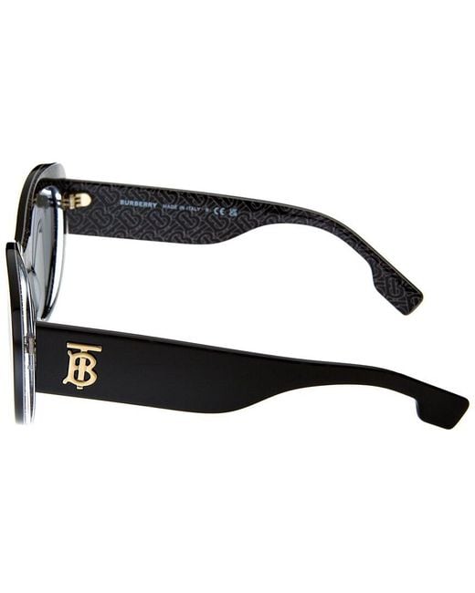 Burberry Black Rose 54mm Sunglasses