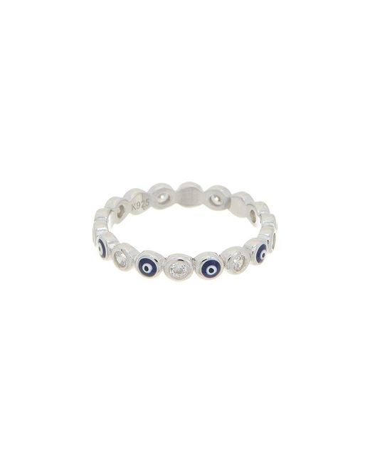 Meshmerise White 18K Over Cz Ring