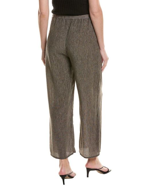 Eileen Fisher Brown Wide Ankle Pant