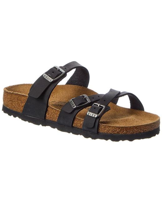 Birkenstock Brown Franca Narrow Oiled Leather Sandal