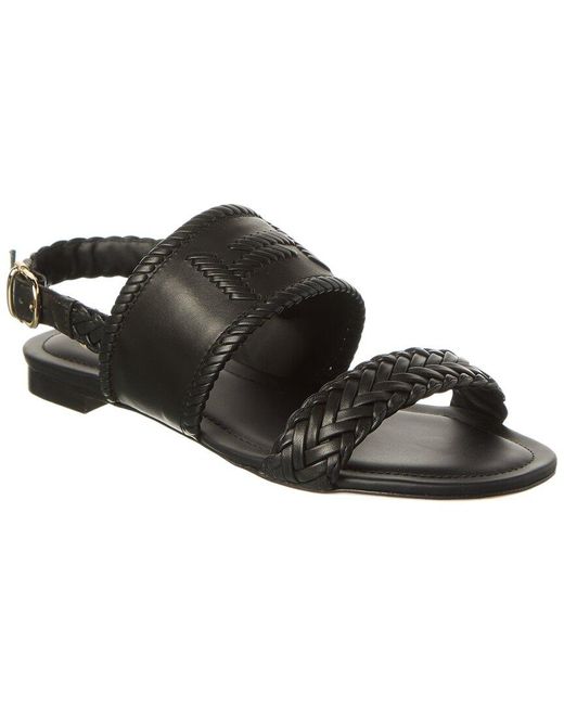 Tod's Women's Black Leather Sandal