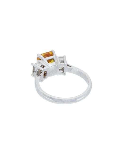 Diana M White Fine Jewelry 18k 1.70 Ct. Tw. Diamond & Sapphire Ring