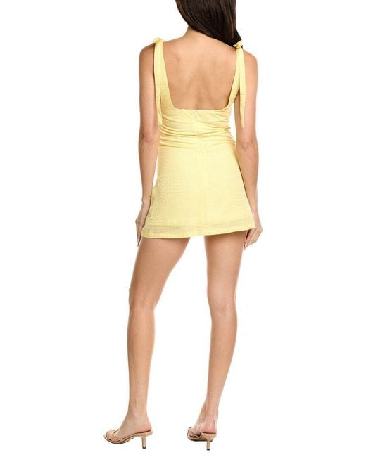 7021 Yellow Mini Dress