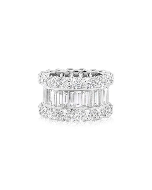 Diana M White Fine Jewelry 18K 14.00 Ct. Tw. Diamond Eternity Ring